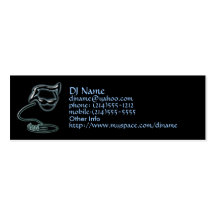 Tarjeta del perfil de DJ Plantillas De Tarjeta De Negocio