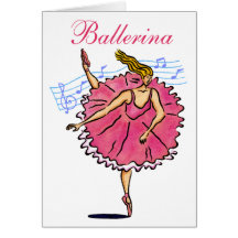 Tarjeta del personalizable de la bailarina