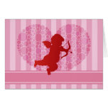 Tarjeta feliz del Cupid del el día de San Valentín