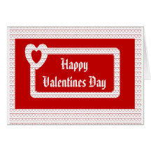 Tarjeta FELIZ del DÍA DE SAN VALENTÍN de los coraz