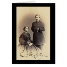 Tarjeta firmada McClellan 1862 de George