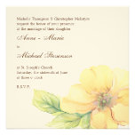 Tarjeta floral de la invitación del boda de la acu