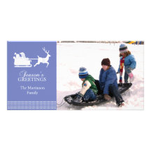 Tarjeta preciosa de la foto del navidad de Santa ( Tarjeta Fotográfica Personalizada