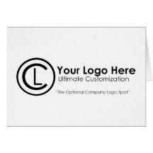 Tarjeta simple y de encargo de su logotipo aquí de