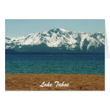 Tarjetas de la colección del navidad del lago Taho