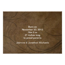 Tarjetas de la invitación del bebé de la foto de B