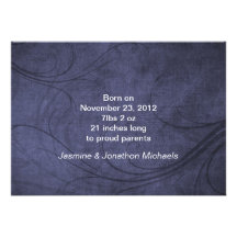 Tarjetas de la invitación del bebé de la foto de B