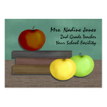 Tarjetas de la visita del profesor tarjetas personales