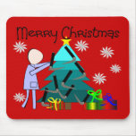 Tarjetas de Navidad divertidas del terapeuta respi Tapete De Ratón
