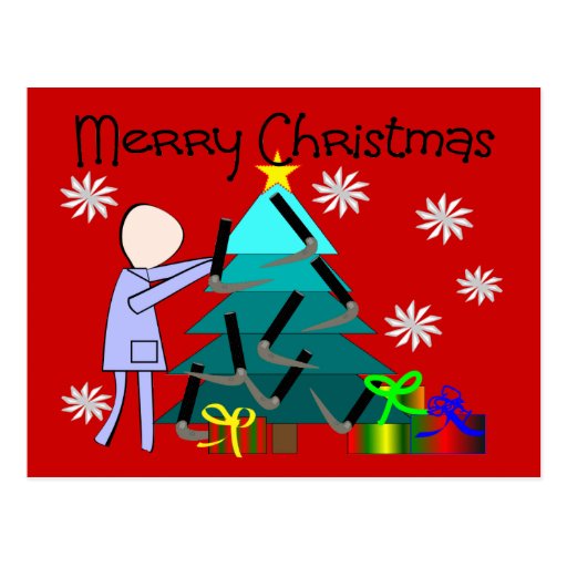 Tarjetas de Navidad divertidas del terapeuta respi Tarjetas Postales