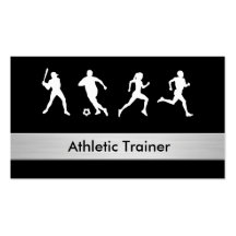 Tarjetas de visita atléticas del instructor