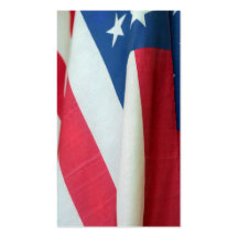Tarjetas de visita de la bandera americana