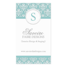 Tarjetas de visita del decorador de interiores del
