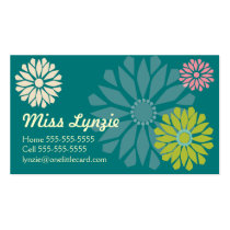 Tarjetas de visita del flower power del trullo tarjetas de negocio