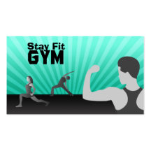 Tarjetas de visita del gimnasio