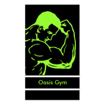 Tarjetas de visita del gimnasio de la aptitud