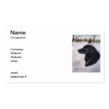 Tarjetas de visita del retrato del perro de Actune
