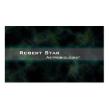 Tarjetas de visita profesionales de la nebulosa de
