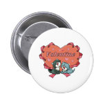 Tarjetas del día de San Valentín del amante del ga Pin