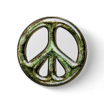 Tarnished Peace Sign Button