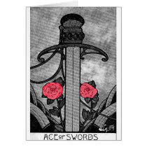 TAROT ACE OF SWORDS CARD