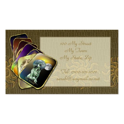 Tarot Business or Profile Card Business Card (back side)