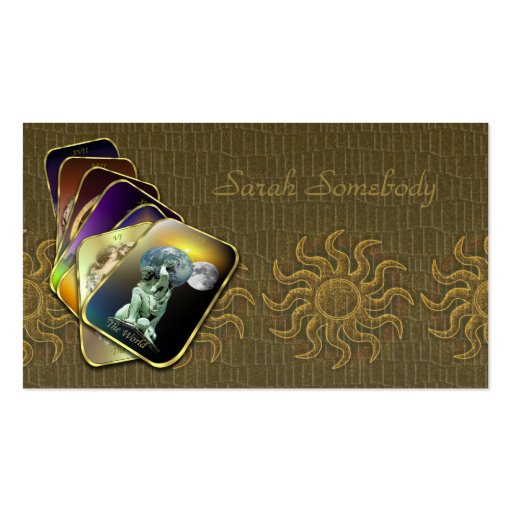 Tarot Business or Profile Card Business Card (front side)