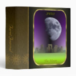 Tarot Card - The Moon 1.5" Tarot Journal Vinyl Binders