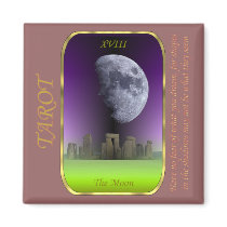 Tarot Card - The Moon magnets