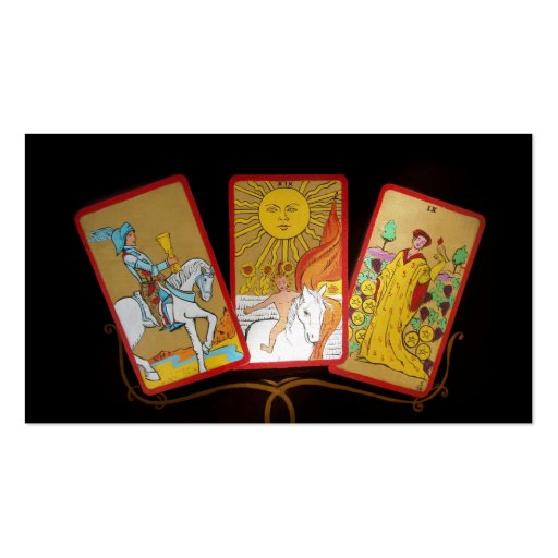 Tarot Cards (2) Business Card Template