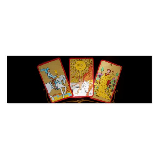 Tarot Cards (2) Business Card Templates (front side)