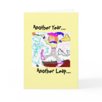 Tarot Fool Birthday Card-Yellow