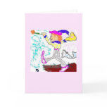 Tarot Fool Greeting (pink background) cards