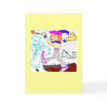 Tarot Fool Greeting (yellow background) cards
