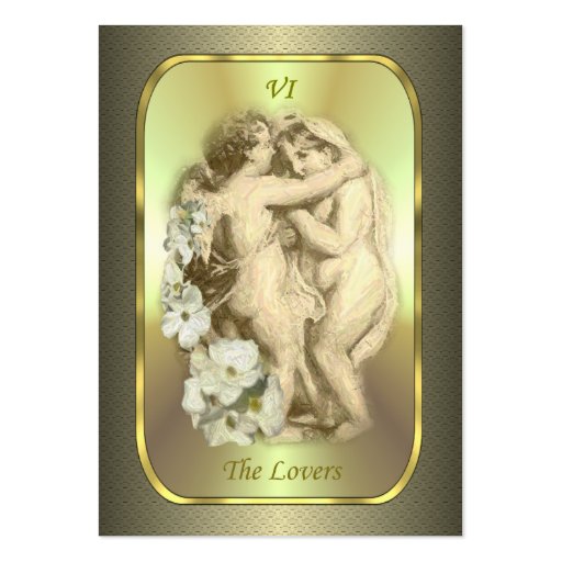 Tarot Profile Cards - The Lovers Business Card (front side)