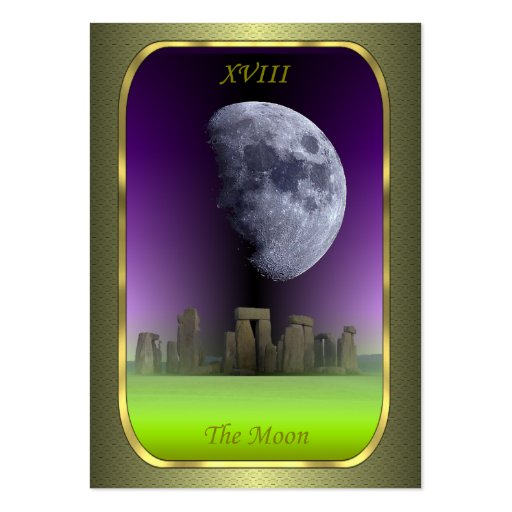 Tarot Profile Cards - The Moon Business Card Templates