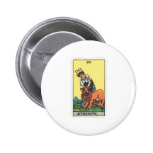 Tarot strength Strength Pinback Buttons