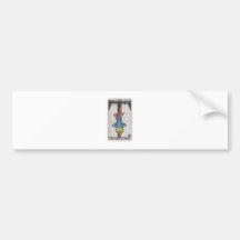 Tarot the hung The hanged one Bumper Stickers