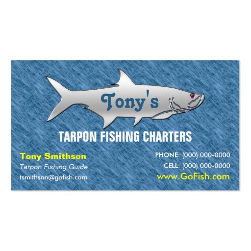 Tarpon Fishing Guide Business Card (front side)