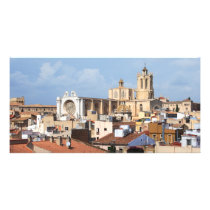 Tarragona cathedral personalized photo card