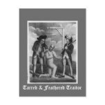 Tarred &amp; Feathered Traitor Postcard
