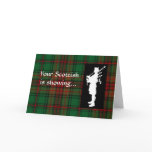 Tartan Day Scottish Bagpiper Card