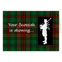 Tartan Day Scottish Bagpiper Card