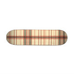 Tartan Fabric Texture Skate Board Deck