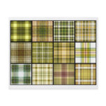 Tartan Plaid Tea Bag Tiles - Origami Folding Personalized Flyer