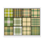 Tartan Plaid Tea Bag Tiles - Origami Folding Flyer