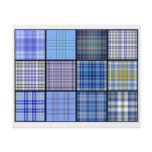 Tartan Plaid Tea Bag Tiles - Origami Folding Flyer Design