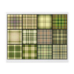Tartan Plaid Tea Bag Tiles - Origami Folding flyers