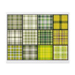 Tartan Plaid Tea Bag Tiles - Origami Folding flyers