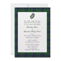 Tartan Plaid Wedding Invitation